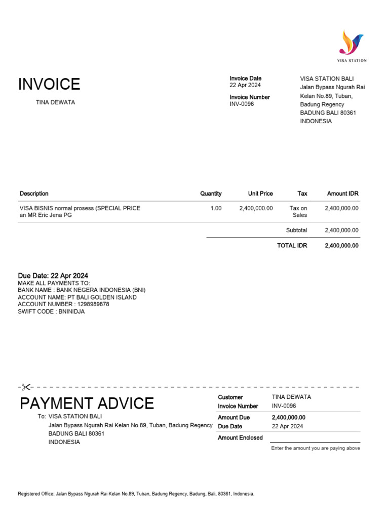 Invoice inv 0096 pdf invoice taxes