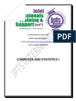 Computer and Statistics(1)