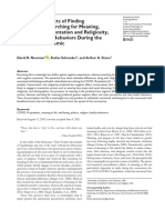 Newman, Schneider, & Stone (In Press) - Meaning in Life and Covid-19 Pandemic