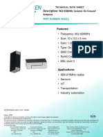 Description: Series:: 902-928Mhz Ceramic On Ground Antenna Chip Antenna