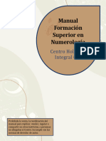 Manual Formación Superior en Numerología: Centro Holístico Integral CHI