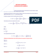 Metodos Numericos Diferenciacion Numeric