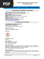 15 - Desinfetante Azulim Perfumado - Revisão 05 - 29.01.2018 - FISPQ