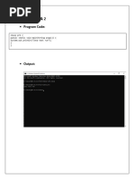 Java Program Basic Codes