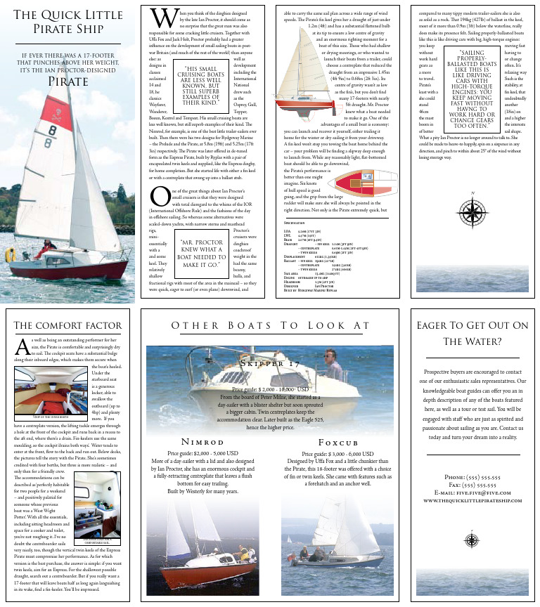 Ian Proctor's Pirate: A 17-Foot Cruiser | PDF | Shipping | Water Transport