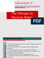 The Manager as Decision Maker ppt