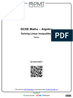 F. Solving Linear Inequalities