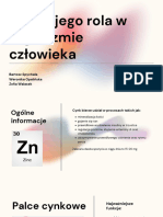 Cynk I Jego Rola W Organizmie Człowieka