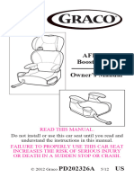 GRACO PD202326A Car Seat Owner's Manual