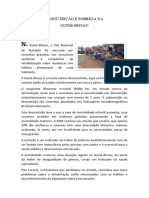 Desnutrição e Pobreza Na Guiné-Bissau