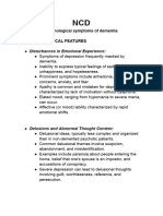 Disturbances in Emotional Experience:: Behavioral and Psychological Symptoms of Dementia Psychopathological Features
