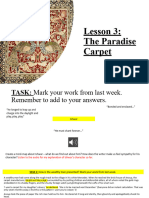 Lesson 3 The Paradise Carpet