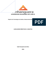 Universidade Anhanguera São José SC: Superior de Tecnologia em Análise e Desenvolvimento de Sistemas