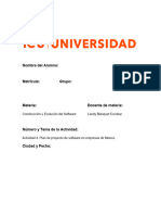 Actividad 4. Plan de Proyecto de Software en Empresas de México