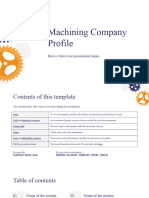 Machining Company Profile by Slidesgo