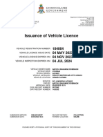 DVDL-Vehicle Licence Issuance For Plate Number 184064, DVDL Receipt Number 5077942, EPAY Receipt Number 1423252