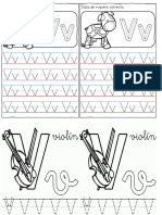 Letra V Actividades