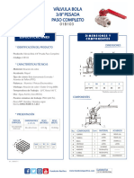 VALVULA DE BOLA 01B103 3-8 PESADA FP ABRIL 18 DEL 2023