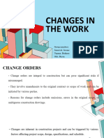 CHANGES IN THE WORK Report