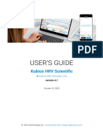 HRV Scientific Users Guide