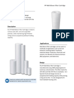 Darlly PP Meltblown Filters Data Sheet