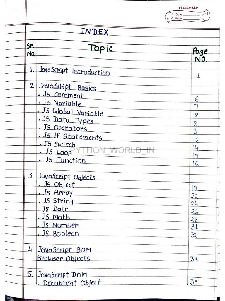 Javascript Note | PDF