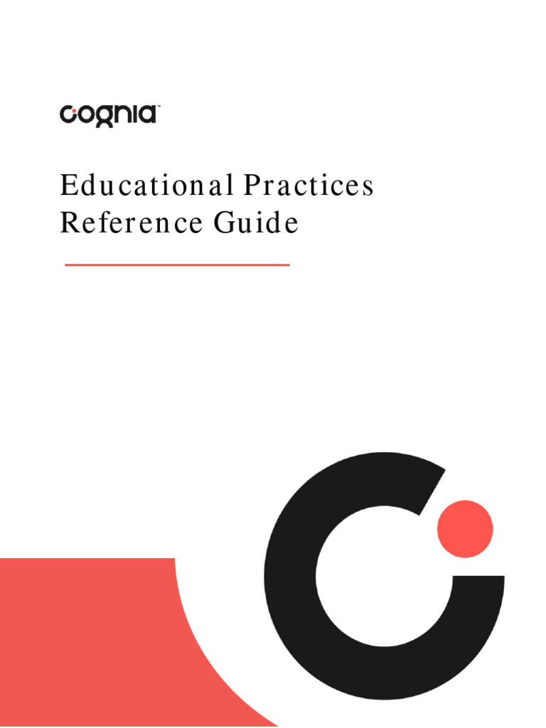 Educational Practices Reference Guide PDF Learning Educational