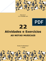 22 Atividades Notas Musicais Fund. I - 2 Edição