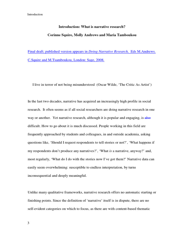 introduction-what-is-narrative-research-pdf-narrative-experience