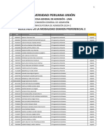 Resultado de Convocatoria 2024-Preferencial 2 Lima