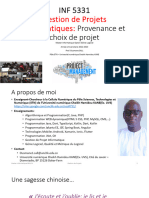 Partie 2 - Provenance Et Choix de Projet