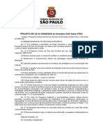 PL "Institui o Programa Cultura de Paz Nas Escolas Do Município de São Paulo, e Dá Outras