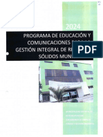 Programa de Educacion y Comunicaciones para La Gestion Integral de Residuos Solidos