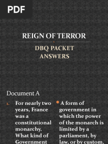 Reign of Terror DBQ Packet Answers 2