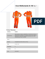 FT Overol Drill Con Reflectante S