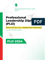 (Course 1) Maximizing Your Leadership Potentials. PLD Course Material