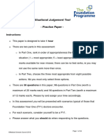2012 FSJT 30 Questions Practice Paper