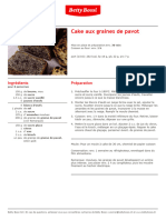 Cake Aux Graines de Pavot