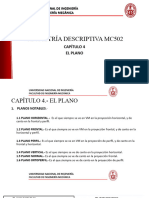 GEOMETRÍA DESCRIPTIVA MC502 - Capitulo 04 EL PLANO - 2024 1