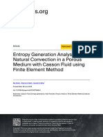 Entropy Generation Analysis of Natural Convection