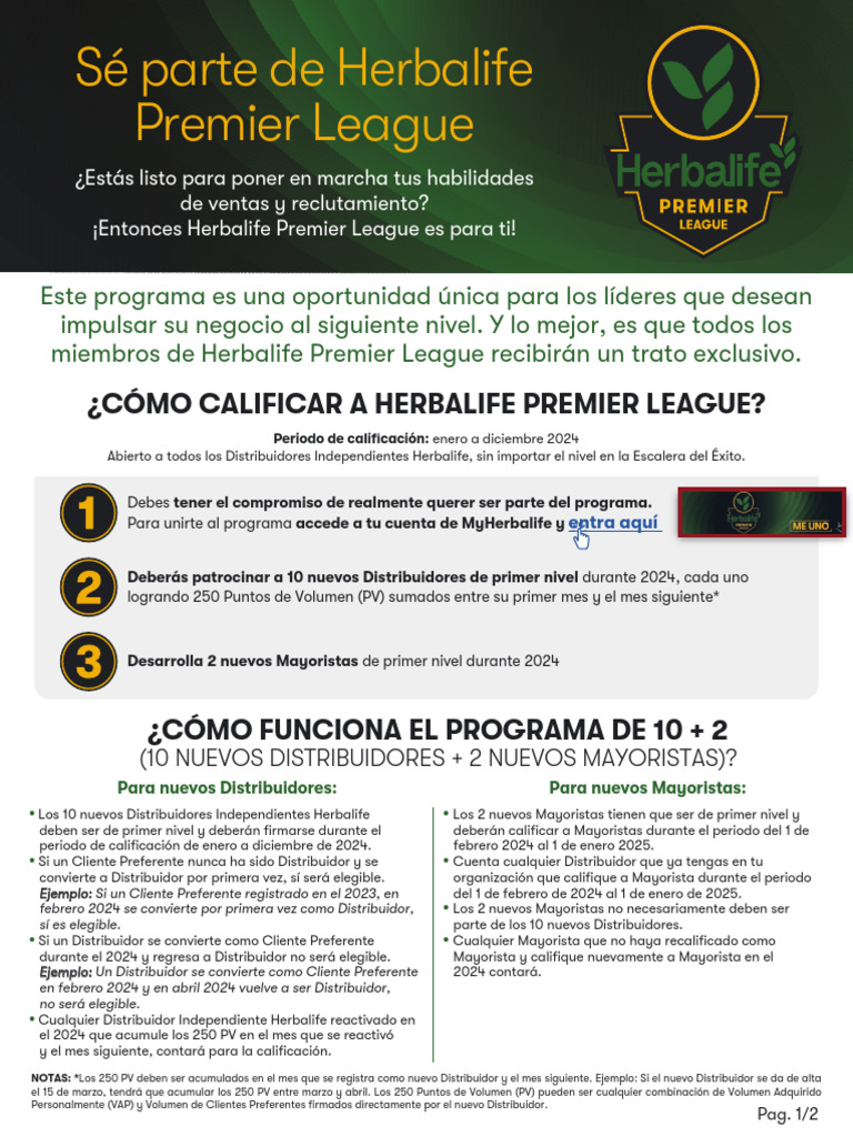 Escalera del xito Herbalife 2024-2025 | PDF
