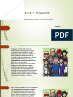 Lectura Diversidad Humana, Étnica y Cultural de Ecuador 116-01-2024