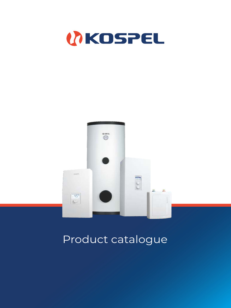 KOSPEL Product Catalogue ENG | PDF | Water Heating | Heat Pump