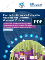 Plan de Acción para La Reducción Del Riesgo de Desastres Guayaquil