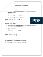 SEQUENCES AND SERIES Note (VZ)