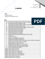 Documento A4 Modelo de Orçamento Moderno Azul