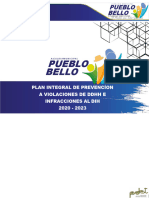 Plan de Prevencion - Pueblo Bello 2020