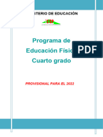 Programa de Educacion Fisica 4to Grado