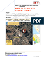 Reporte Complementario #2907 20mar2022 Derrumbe en El Distrito de Caicay Cusco 2