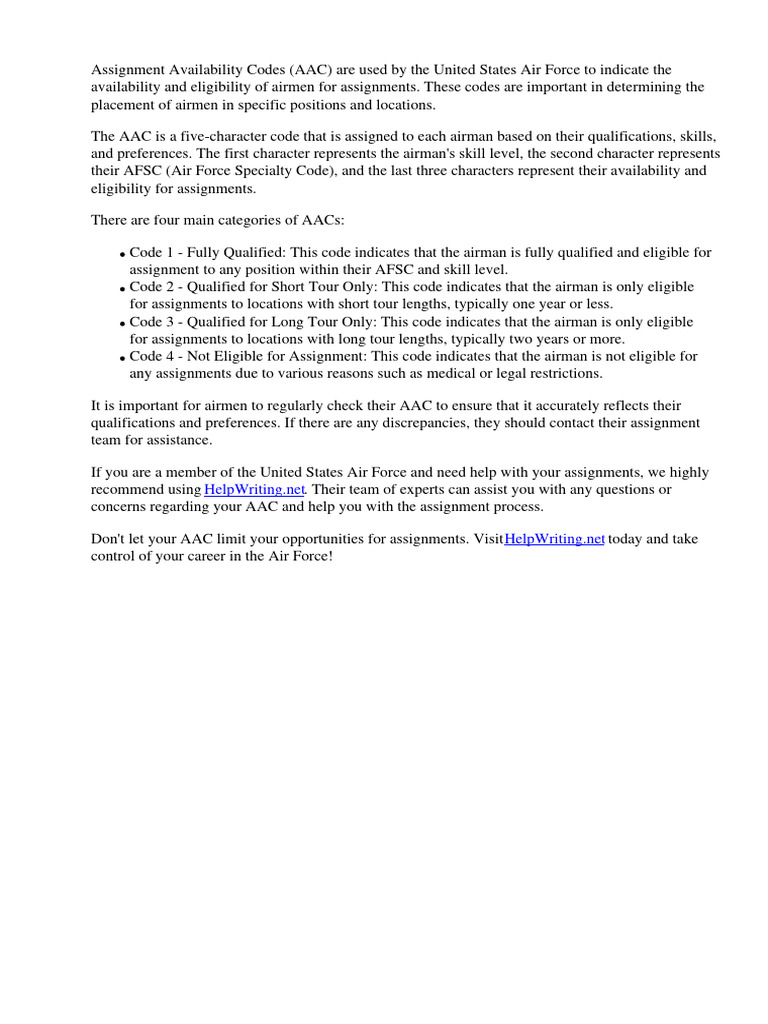 Assignment Availability Codes | Download Free PDF | Medicare (United ...